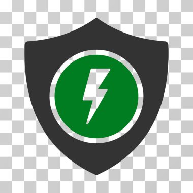 Elektrik koruma vektör simgesi