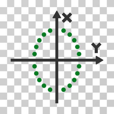 Elips çizim vektör simgesi