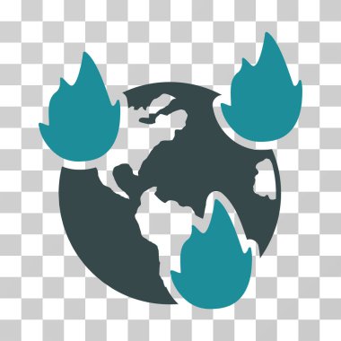 Dünya afetler vektör simgesi