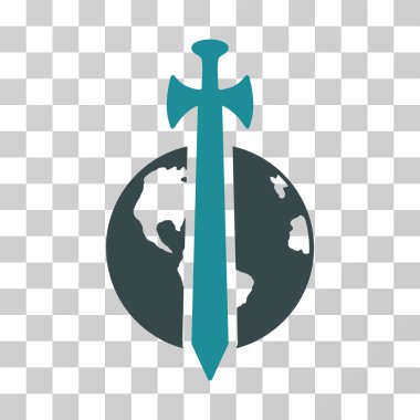 Dünya askeri koruma vektör simgesi