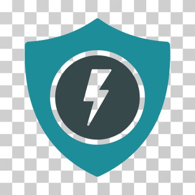 Elektrik koruma vektör simgesi