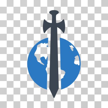 Dünya askeri koruma vektör simgesi