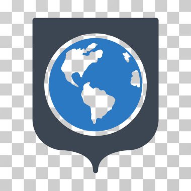 Dünya kalkan vektör simgesi