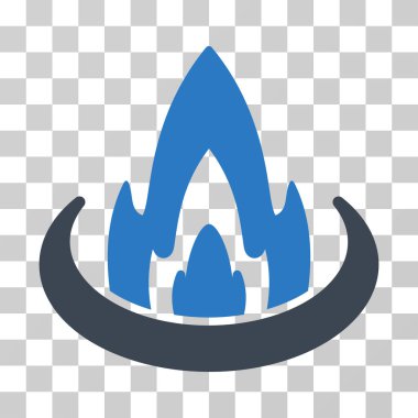 Yangın yeri vektör simgesi