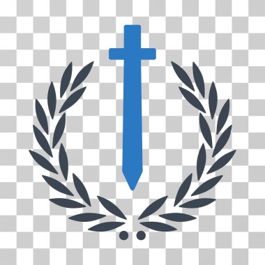 Kılıç onur Embleme vektör simgesi