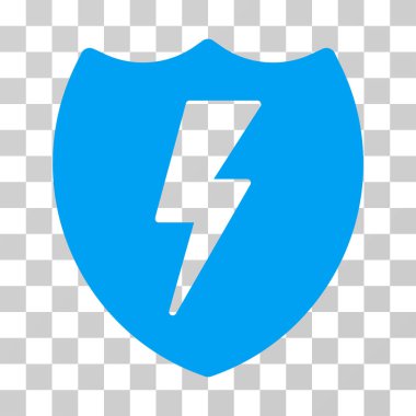 Elektrik kalkan vektör simgesi