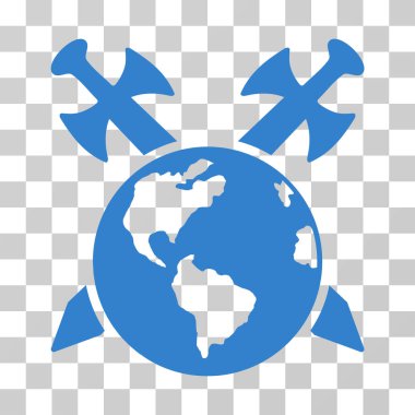 Dünya'ya kılıç vektör simgesi