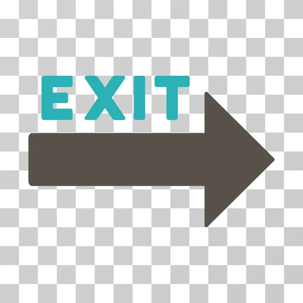 Exit Arrow Vector Icon — Stock Vector