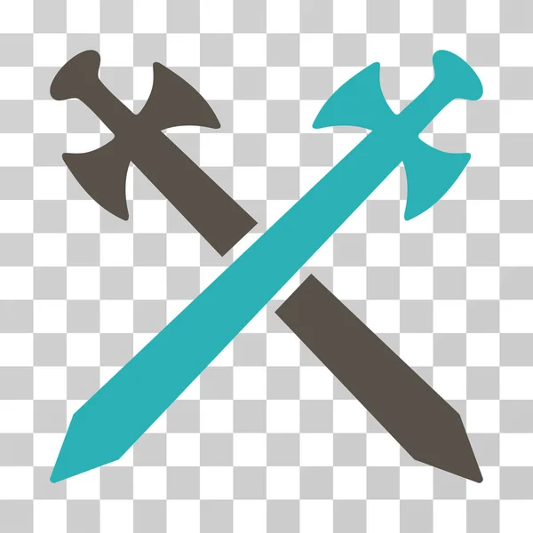 Medeltida svärd vektor symbol — Stock vektor