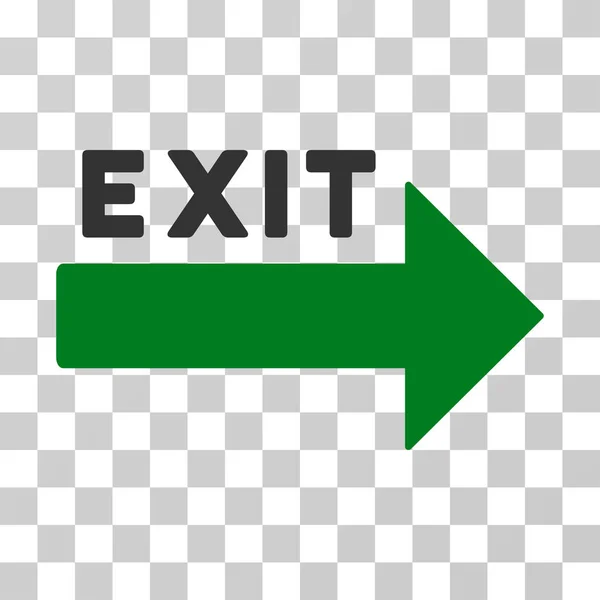 Exit Arrow Vector Icon — Stock Vector