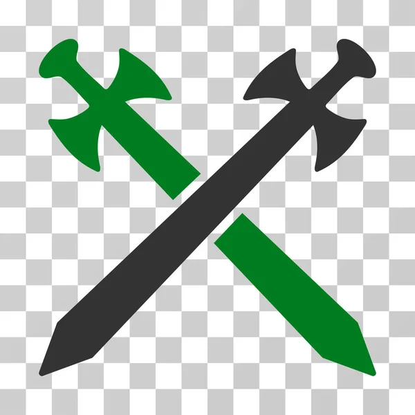 Medeltida svärd vektor symbol — Stock vektor