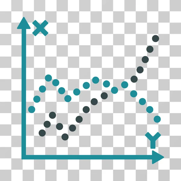 Functies Plot Vector Icon — Stockvector