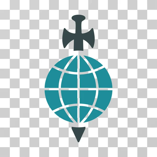 Global Guard Vector Icon — Stock Vector