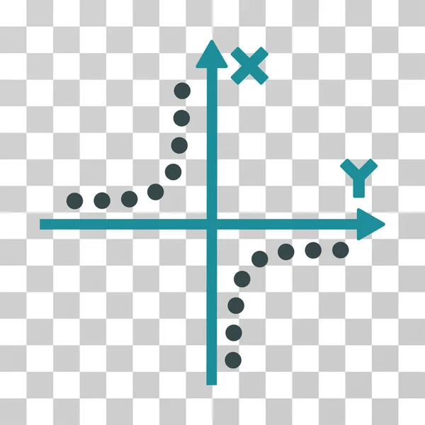 Icona vettoriale di trama iperbole — Vettoriale Stock
