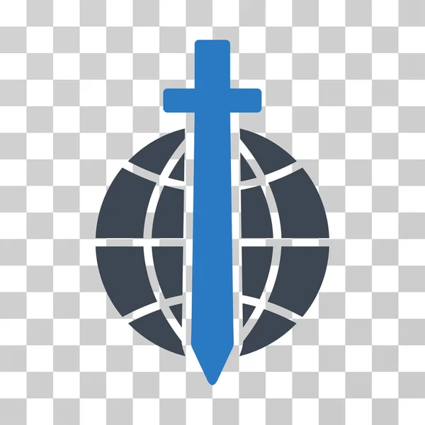 Ikone der globalen Wache — Stockvektor