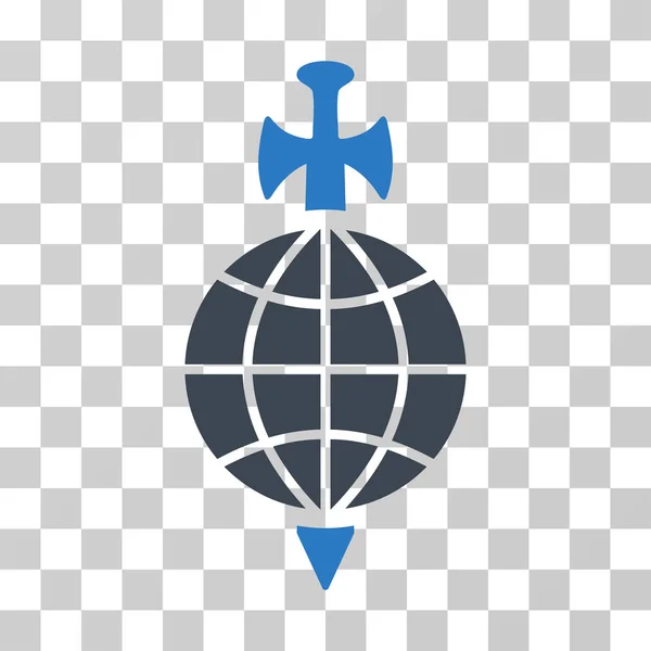 Global Guard Vector Icon — Stock Vector