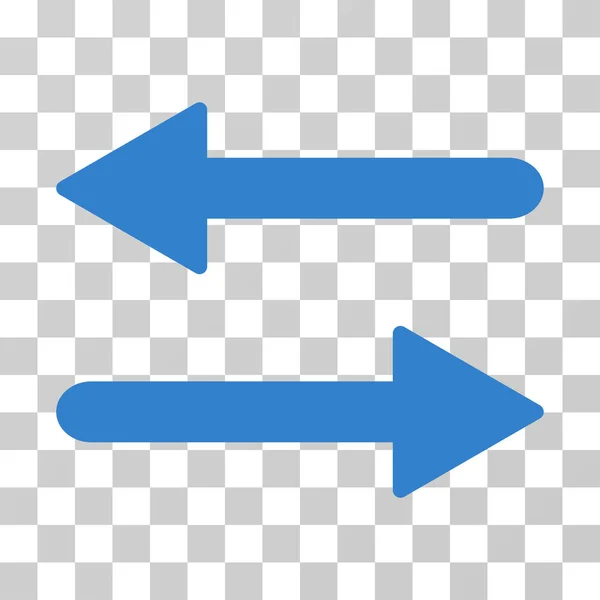 Échange de flèches Icône vectorielle horizontale — Image vectorielle