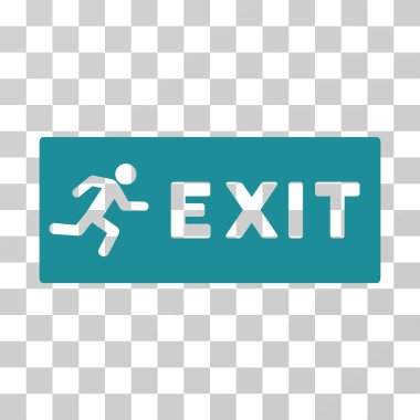 Acil çıkış vektör simgesi