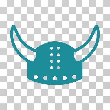 Boynuzlu miğfer vektör simgesi