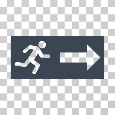 Acil çıkış vektör simgesi