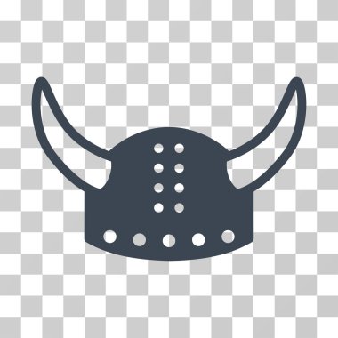 Boynuzlu miğfer vektör simgesi