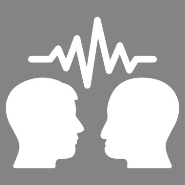 Kullanıcı iletişim sinyali düz vektör simgesi