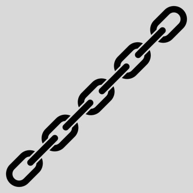 Zincir düz vektör simgesi