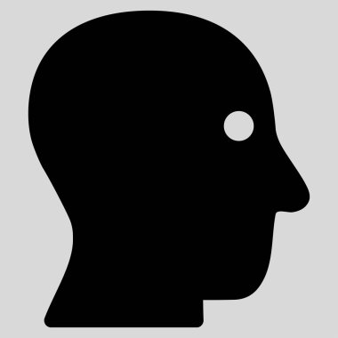 Müşteri profili düz vektör simgesi