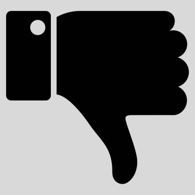 Başparmak düz vektör simgesi