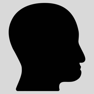 Kullanıcı başına düz vektör simgesi