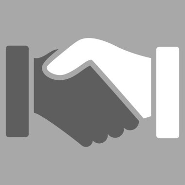 Satın alma el sıkışma düz vektör simgesi