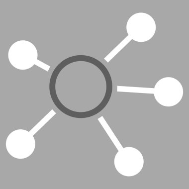 Bağlantıları düz vektör simgesi