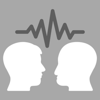 Kullanıcı iletişim sinyali düz vektör simgesi