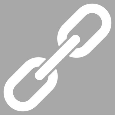 Zincir bağlantı düz vektör simgesi