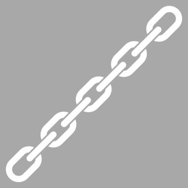 Zincir düz vektör simgesi