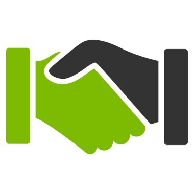 Satın alma el sıkışma düz vektör simgesi