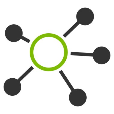 Bağlantıları düz vektör simgesi