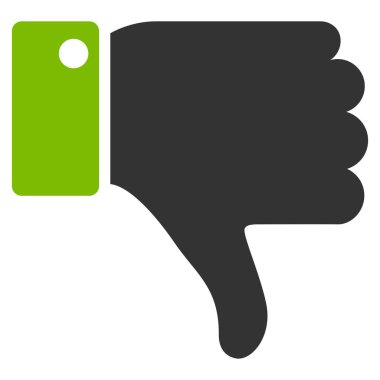 Başparmak düz vektör simgesi