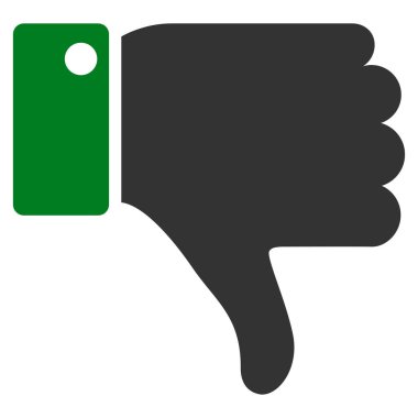 Başparmak düz vektör simgesi