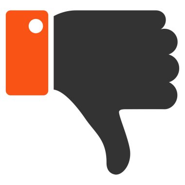 Başparmak düz vektör simgesi