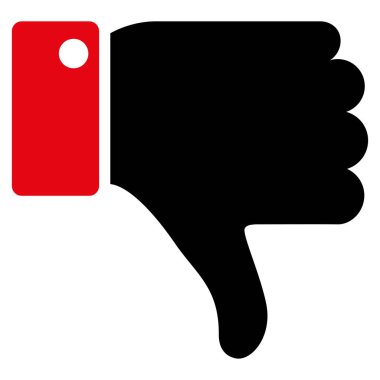 Başparmak düz vektör simgesi