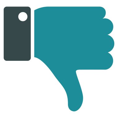 Başparmak düz vektör simgesi