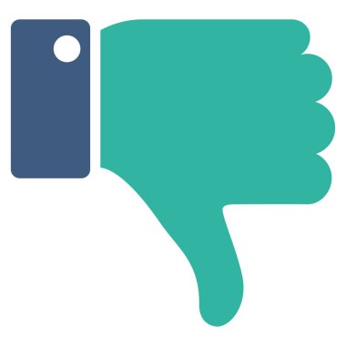 Başparmak düz vektör simgesi