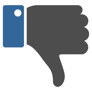 Başparmak düz vektör simgesi