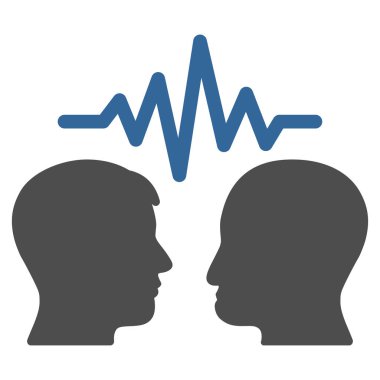 Kullanıcı iletişim sinyali düz vektör simgesi