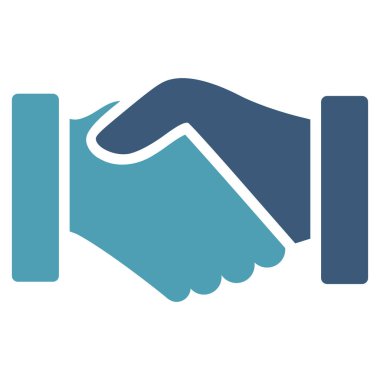 Satın alma el sıkışma düz vektör simgesi