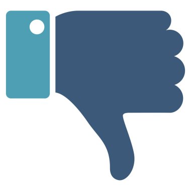 Başparmak düz vektör simgesi