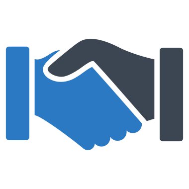 Satın alma el sıkışma düz vektör simgesi