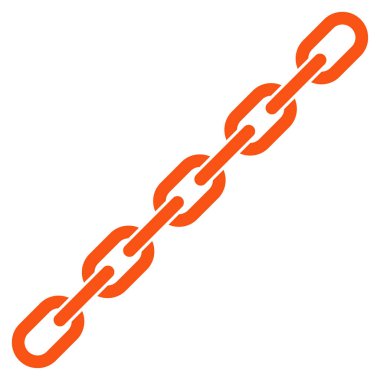 Zincir düz vektör simgesi