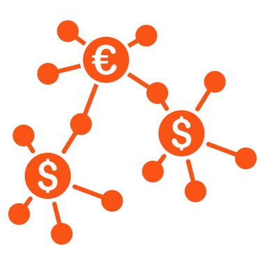 Mali ağlar düz vektör simgesi